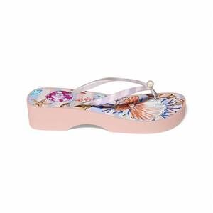 NEW BRIGHTON women's tides clear platform flip flop in pink multicolor